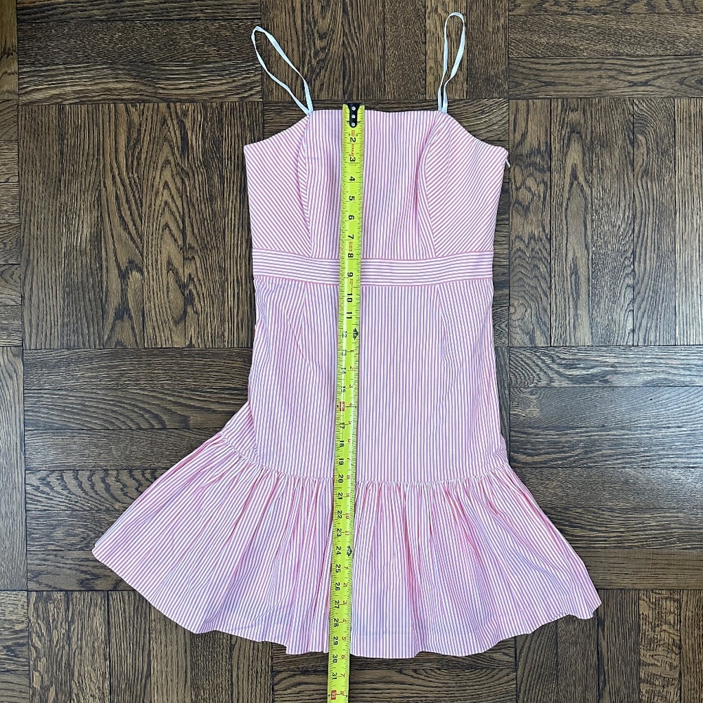 Seersucker Strapless mini dress - Picture 9 of 9